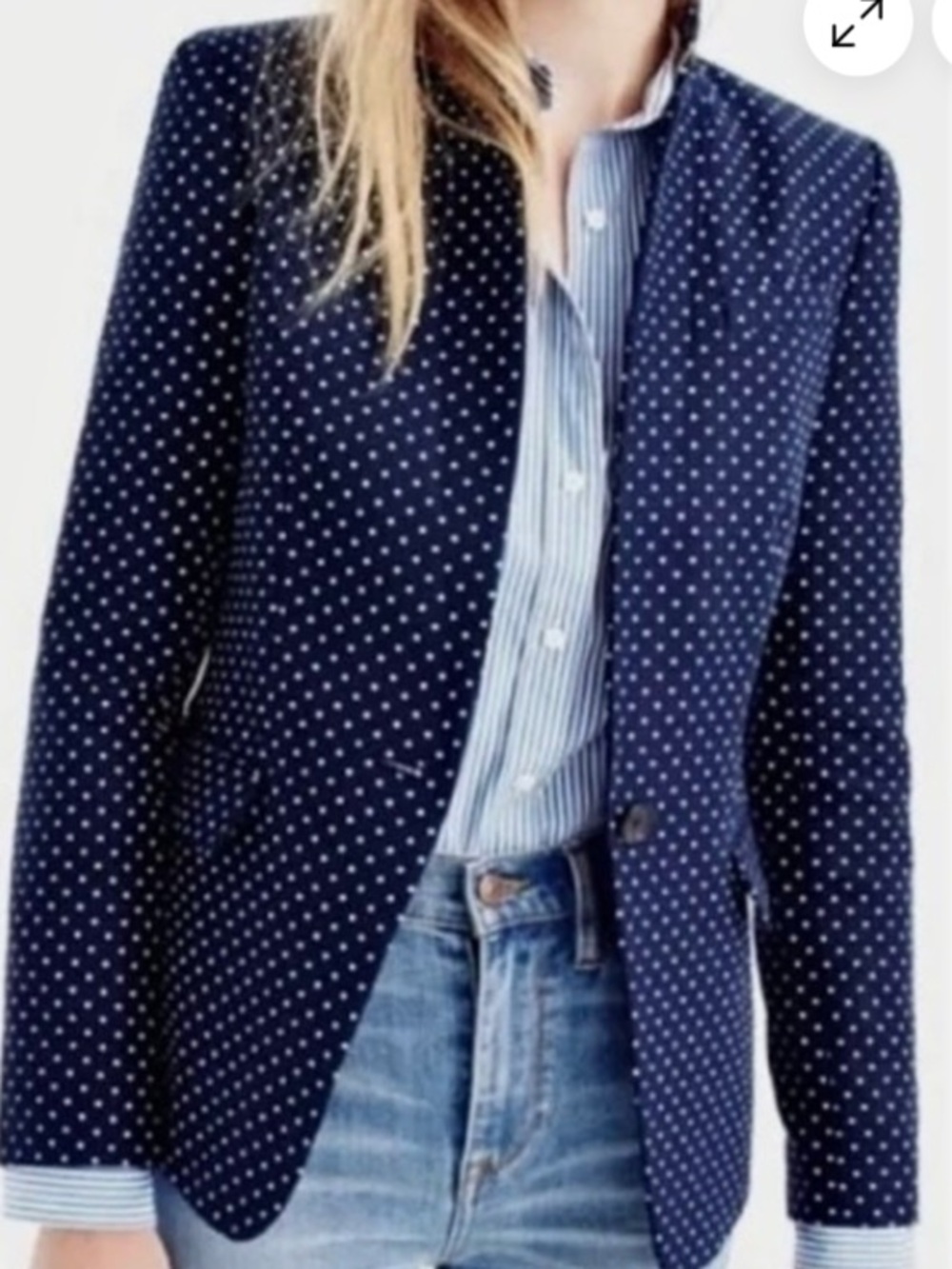 J Crew Polka Dot Regent Blazer 4